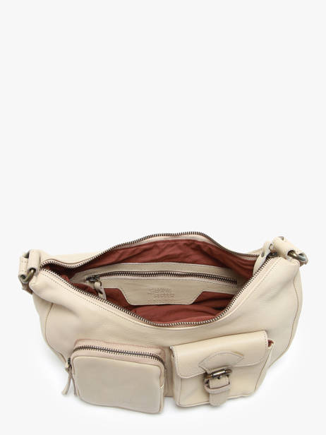 Cross Body Tas Cargo Leder Basilic pepper Beige cargo BCAR04 ander zicht 3